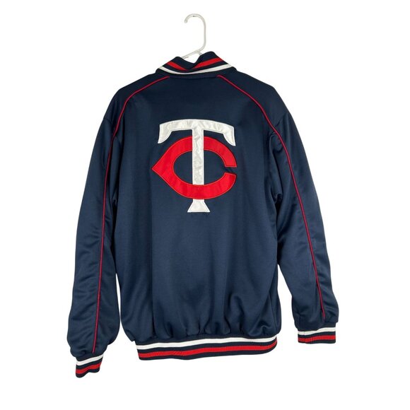 G-III Sports Gen. Merchandise Mens M Minnesota Twins Full-Zip Navy Blue Jacket - Picture 2 of 11